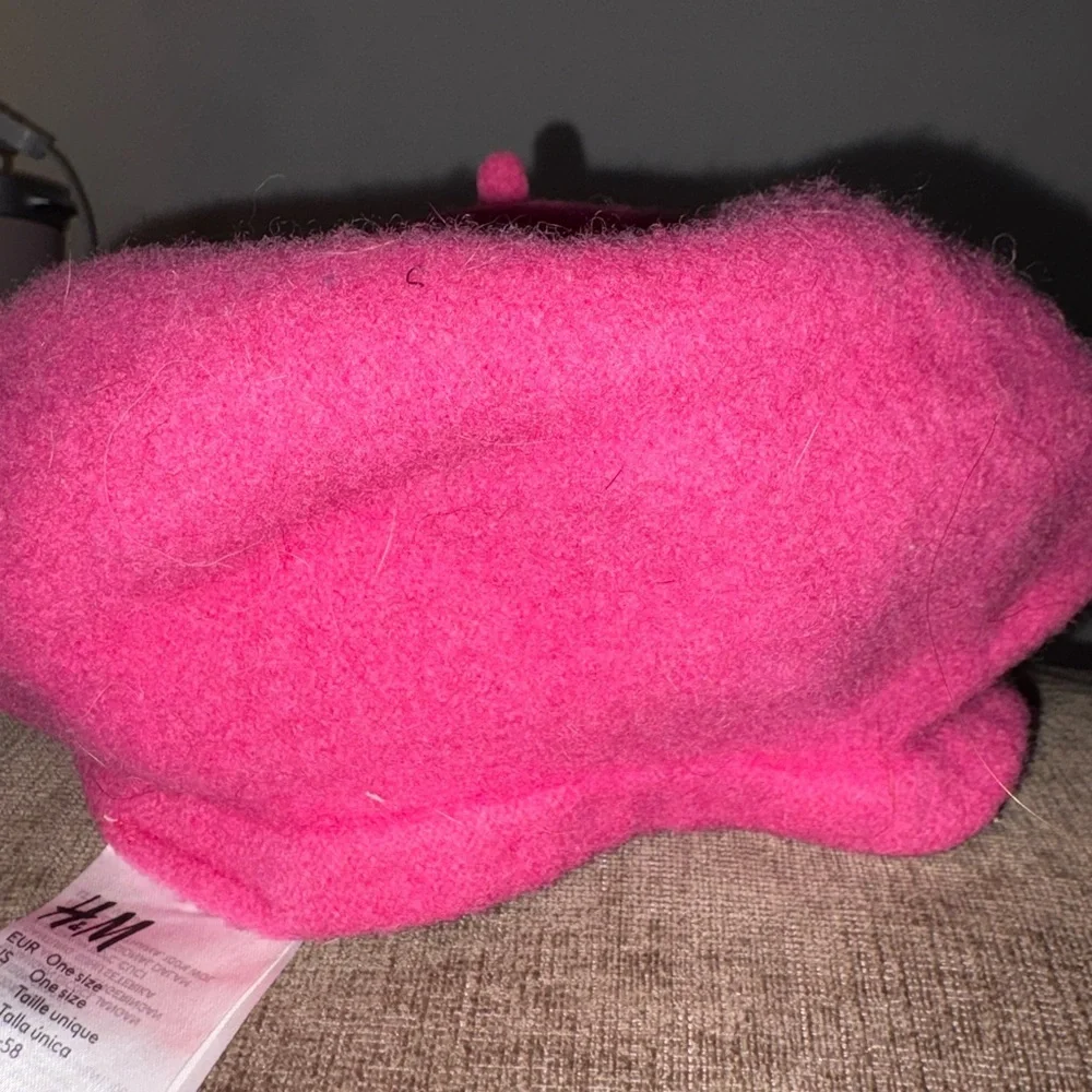 Parisian Style Hot Pink 100% Wool Beret | Classic French Hat